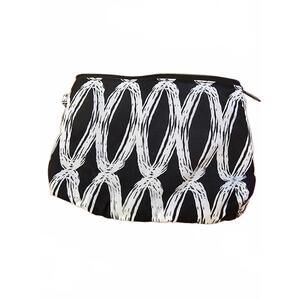 Thirty-One Gifts Medium Zipper Pouch – Black Chain Link Print